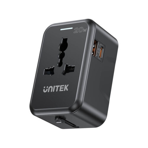 Unitek Ładowarka podróżna EU/US/UK/AUS PD 20W