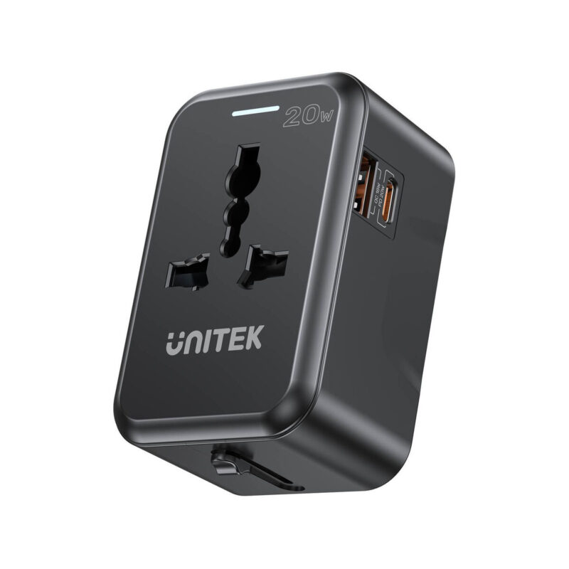 Unitek Ładowarka podróżna EU/US/UK/AUS PD 20W
