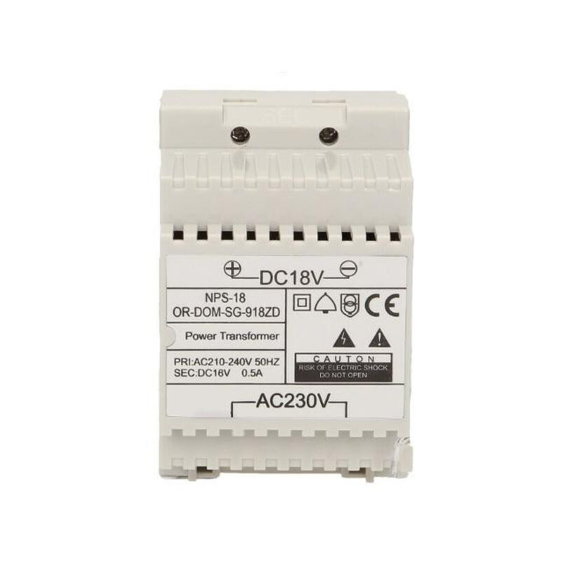Zasilacz na szynę DIN 18V DC 0,5A ORNO OR-DOM-SG-918ZD do SG-918, SL-924
