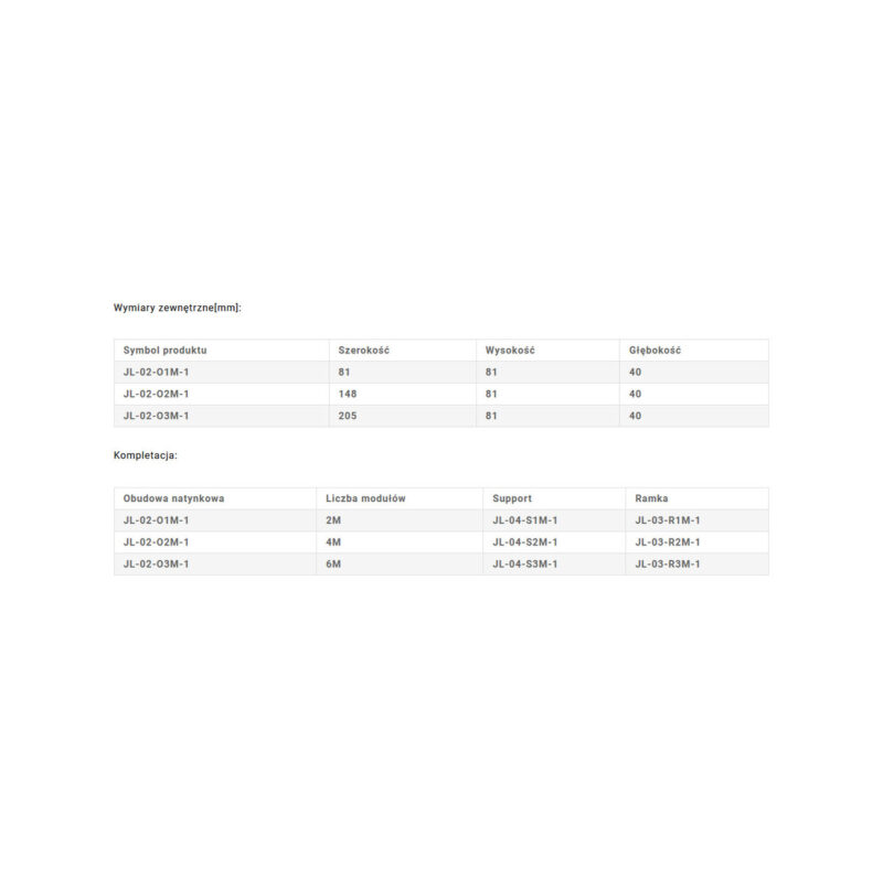RAMKA 2M 03-R2M-1 (JAVEL)