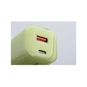 63ffc6dacb8ea84b0521ac395983949a_original ŁADOWARKA SIECIOWA Forcell F-Energy GaN III VT-41 33 W 1x USB-C 1x USB-A PD 3.0 QC 4.0 ZIELONA