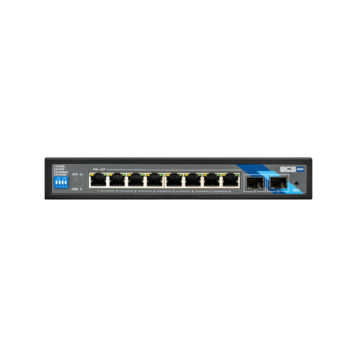 Switch PoE BCS BASIC BCS-B-SP08G-2SFP