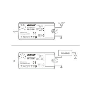 WŁĄCZNIK-WYŁĄCZNIK DOTYKOWY ORNO OR-CR-245 INDUKCJA DO LED