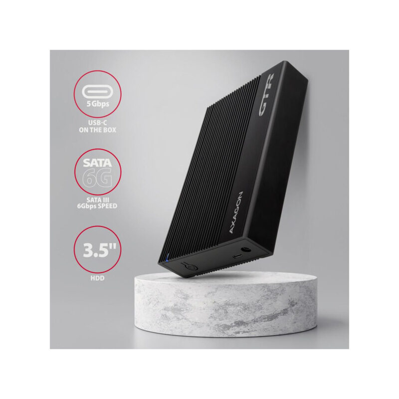Obudowa zewnętrzna AXAGON EE35-GTR aluminiowa USB3.2 Gen1 - SATA 6G 3.5''