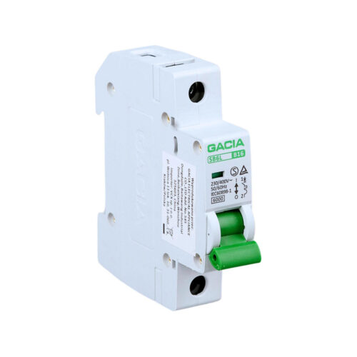 Wyłącznik nadmiarowoprądowy,6kA,B,1-pole,6A GACIA SB6L B 1P 6A