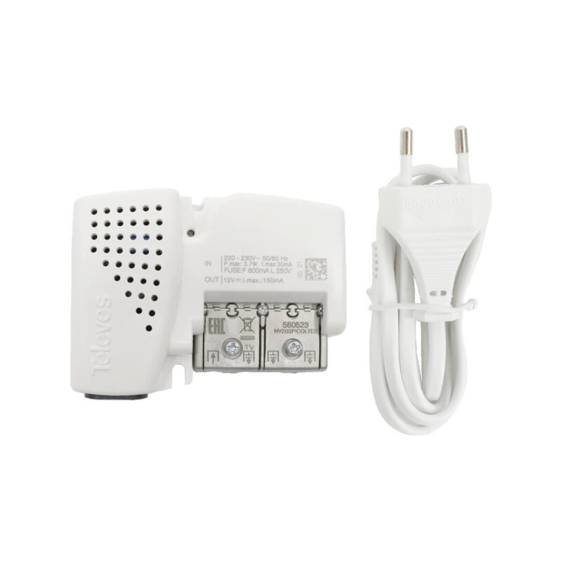 Wzmacniacz domowy PicoKom 3 wyjścia (2+TV): VHF/UHF-LTE700 Ready ref.560523