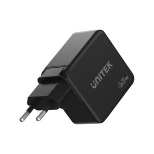 Ładowarka sieciowa Unitek GaN, PD 65W, podróżna, 3 porty
