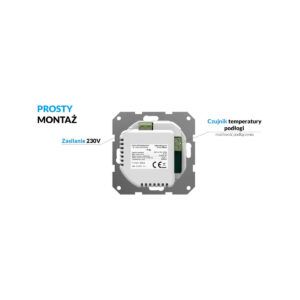 Bezprzewodowy regulator pokojowy biały F-8Z Tech Sterowniki