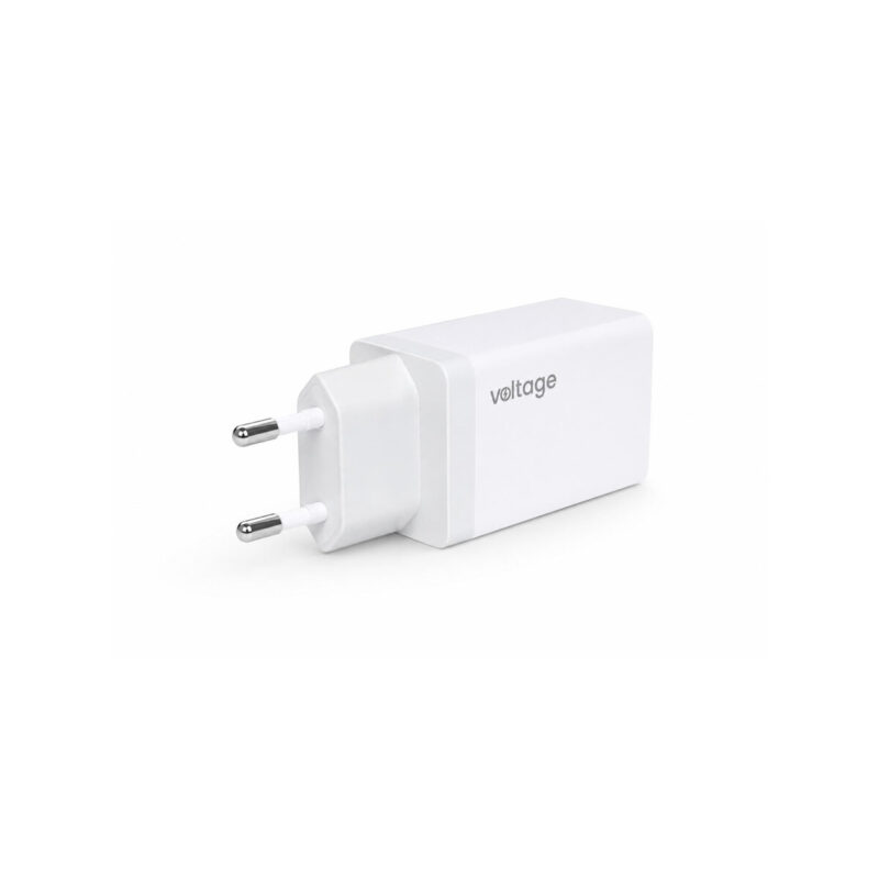 6548f286f18211760bf646037b993836_original Ładowarka sieciowa Voltage GaN Charger 67W PD 3.0 QC 3.0 USB-A 2x USB-C biała
