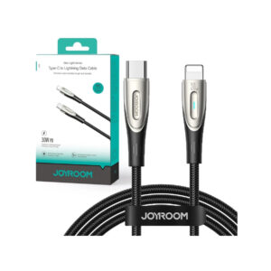 Kabel USB-C / Lightning Joyroom Star-Light Series SA27-CL3 120cm 30W w oplocie czarny