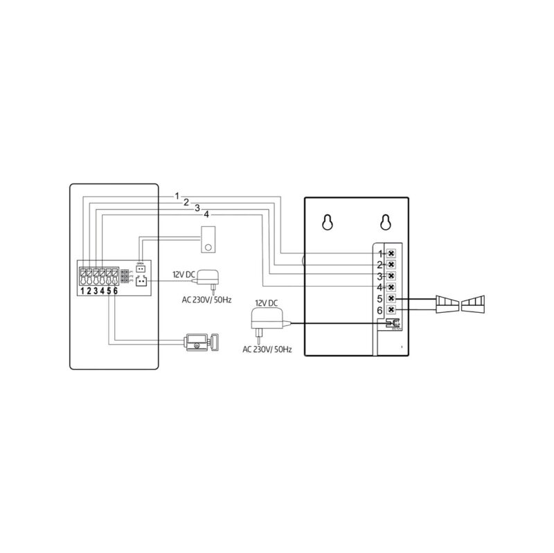 WIDEODOMOFON EURA VDP-90A3 DELTA + biały monitor TUYA