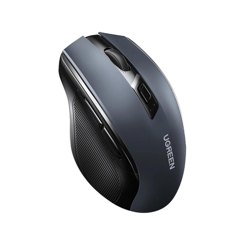 Mysz optyczna Ugreen MU006 bezprzewodowa USB 2.4GHz / Bluetooth 5.0 4000 DPI - czarna