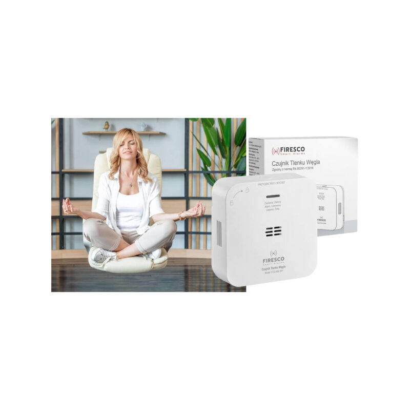 Zestaw czujników FIRESCO czujnik czadu + dymu z WiFi