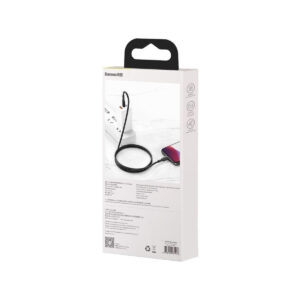 KABEL USB-C / Lightning iPhone Baseus Cafule CATLGD-A01 2m 20W PD Quick Charging CZARNY W OPLOCIE