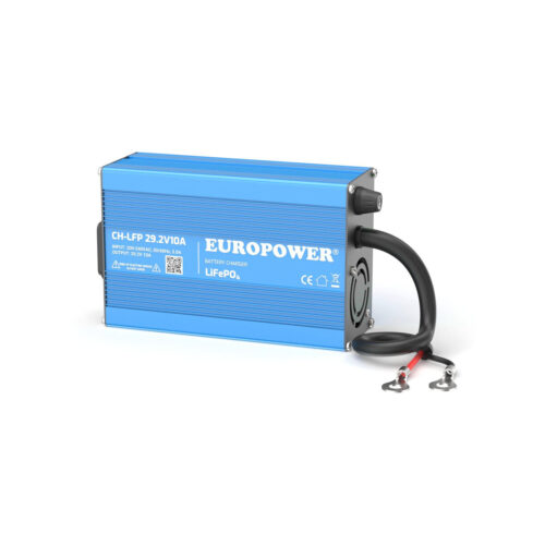 ŁADOWARKA PROSTOWNIK DO AKUMULATORÓW LiFePO4 EUROPOWER CH-LFP/24/10 29,2V 10A KONEKTOR M8