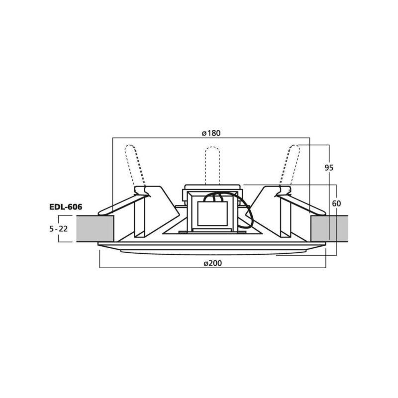 GŁOŚNIK SUFITOWY MONACOR EDL-606