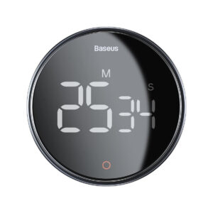 Baseus Heyo Pro obrotowy minutnik czasomierz elektroniczny timer szary