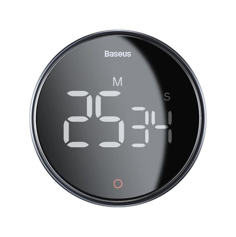Baseus Heyo Pro obrotowy minutnik czasomierz elektroniczny timer szary