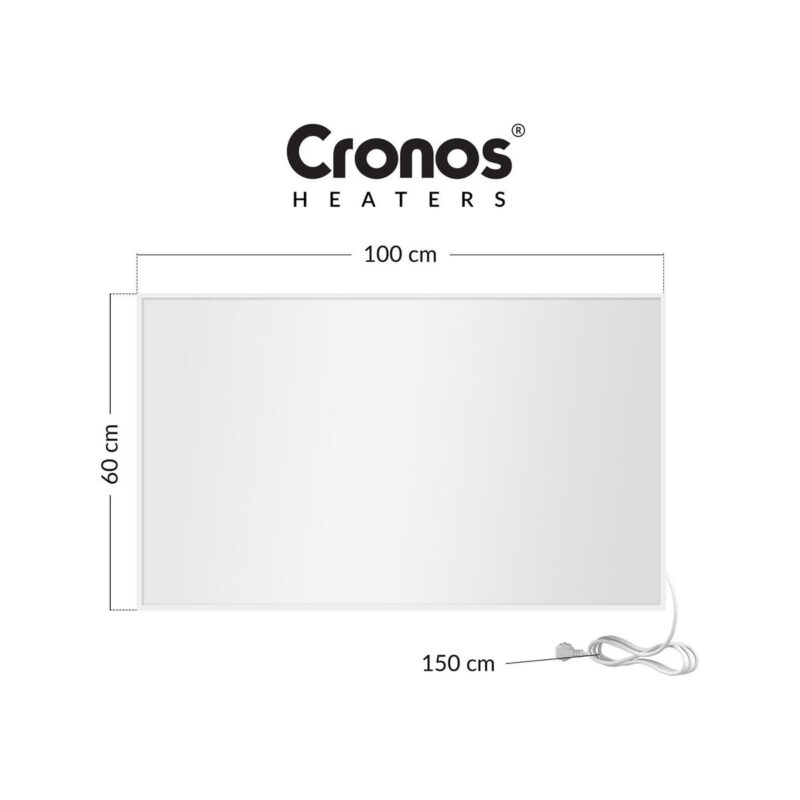 Panel grzewczy IR CRONOS Carbon P800 White