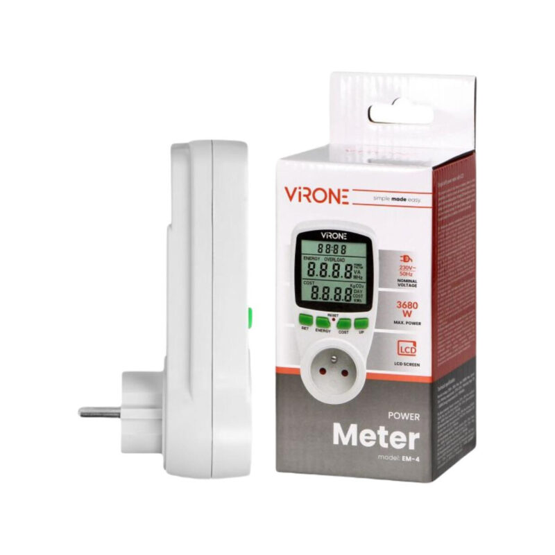 Watomierz jednotaryfowy, kalkulator energii VIRONE EM-4
