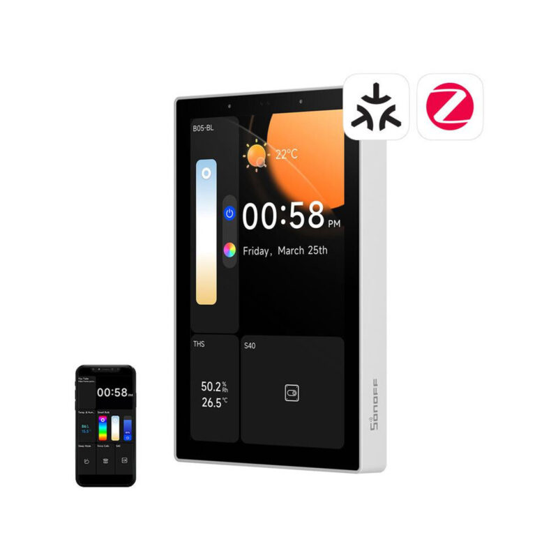Panel sterowania WiFi/Bluetooth/ZigBee Matter SONOFF NSPanel Pro 120 (biały)