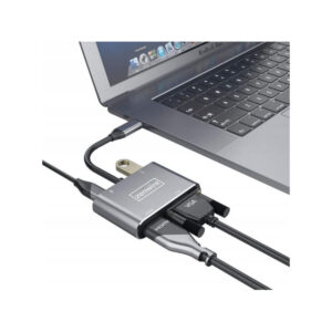 ADAPTER HUB Przejściówka USB-C 4W1 HDMI 4K VGA USB Zenwire BYL-2310