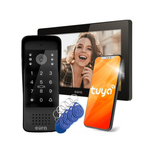 WIDEODOMOFON EURA VDP-86A3 - monitor 10" czarny TUYA