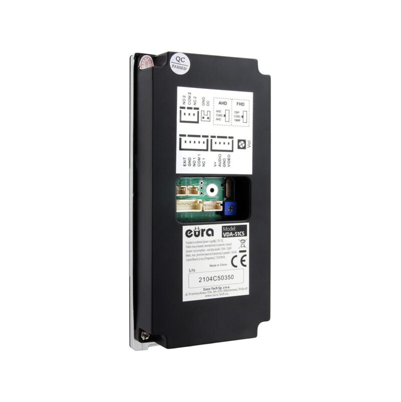 WIDEODOMOFON EURA VDP-99C5 czarny, WiFi, RFID, TUYA