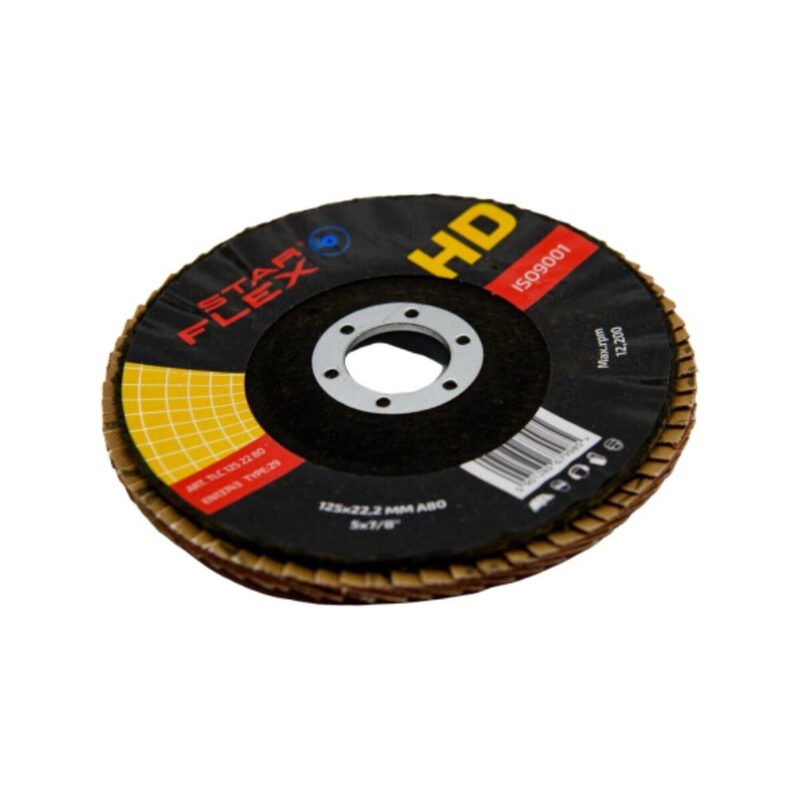 Tarcza listkowa ceramiczna Star Flex T29 SG INOX 125-22 gran 60 TLC1252260