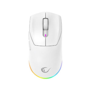 Mysz bezprzewodowa Rampage Prote M5 24000 DPI RGB LED 1K Hz biała