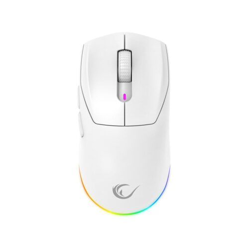 Mysz bezprzewodowa Rampage Prote M5 24000 DPI RGB LED 1K Hz biała