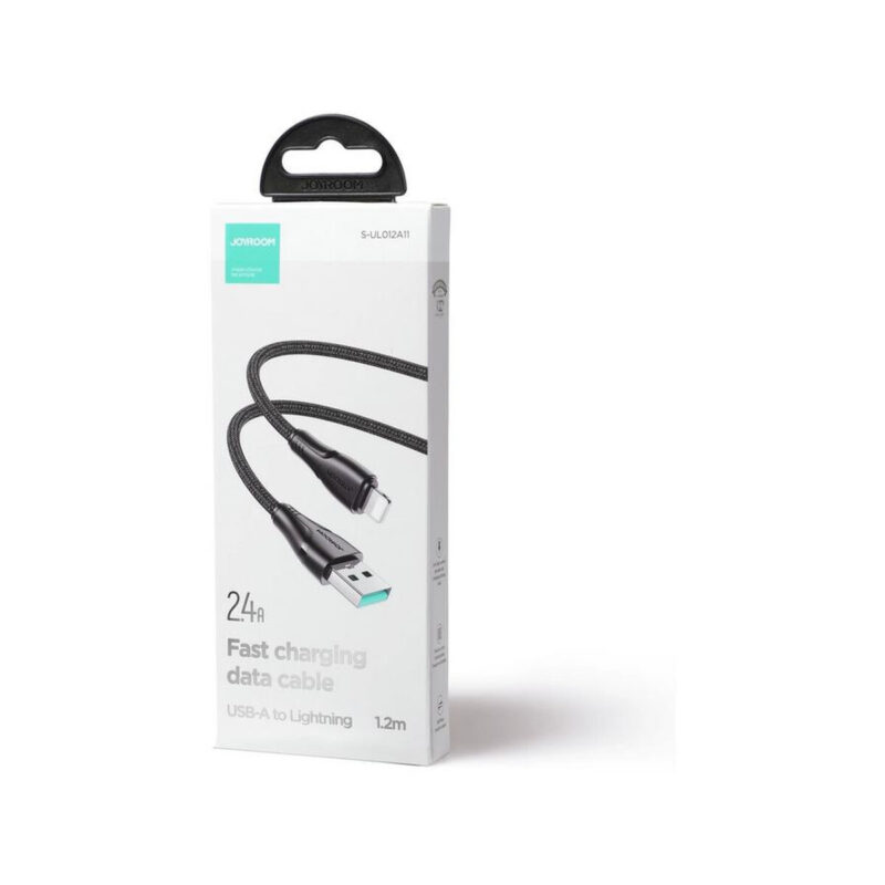 Kabel USB-A / Lightning Joyroom S-UL012A11 120cm 2.4A w oplocie czarny