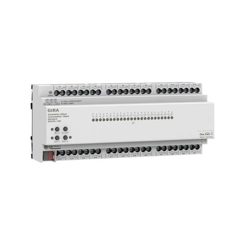 GIRA aktor przekaźnikowy/żaluzjowy 24x/12x 16 A standard KNX ONE 503000