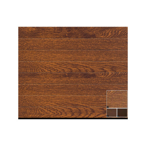 Brama garażowa segmentowa Renomatic/Hormann z napędem Supramatic E i szyną FS10-K - przetłoczenia M Decocolor. Wymiar 5000x2125mm.