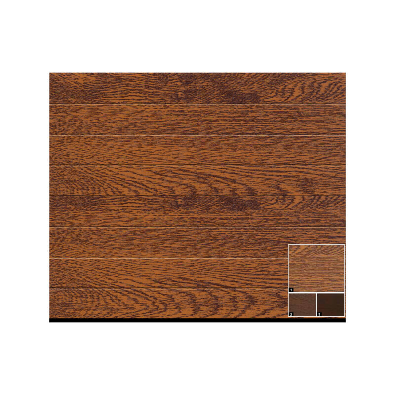 Brama garażowa segmentowa Renomatic/Hormann z napędem Supramatic E i szyną FS10-K - przetłoczenia M Decocolor. Wymiar 5000x2125mm.