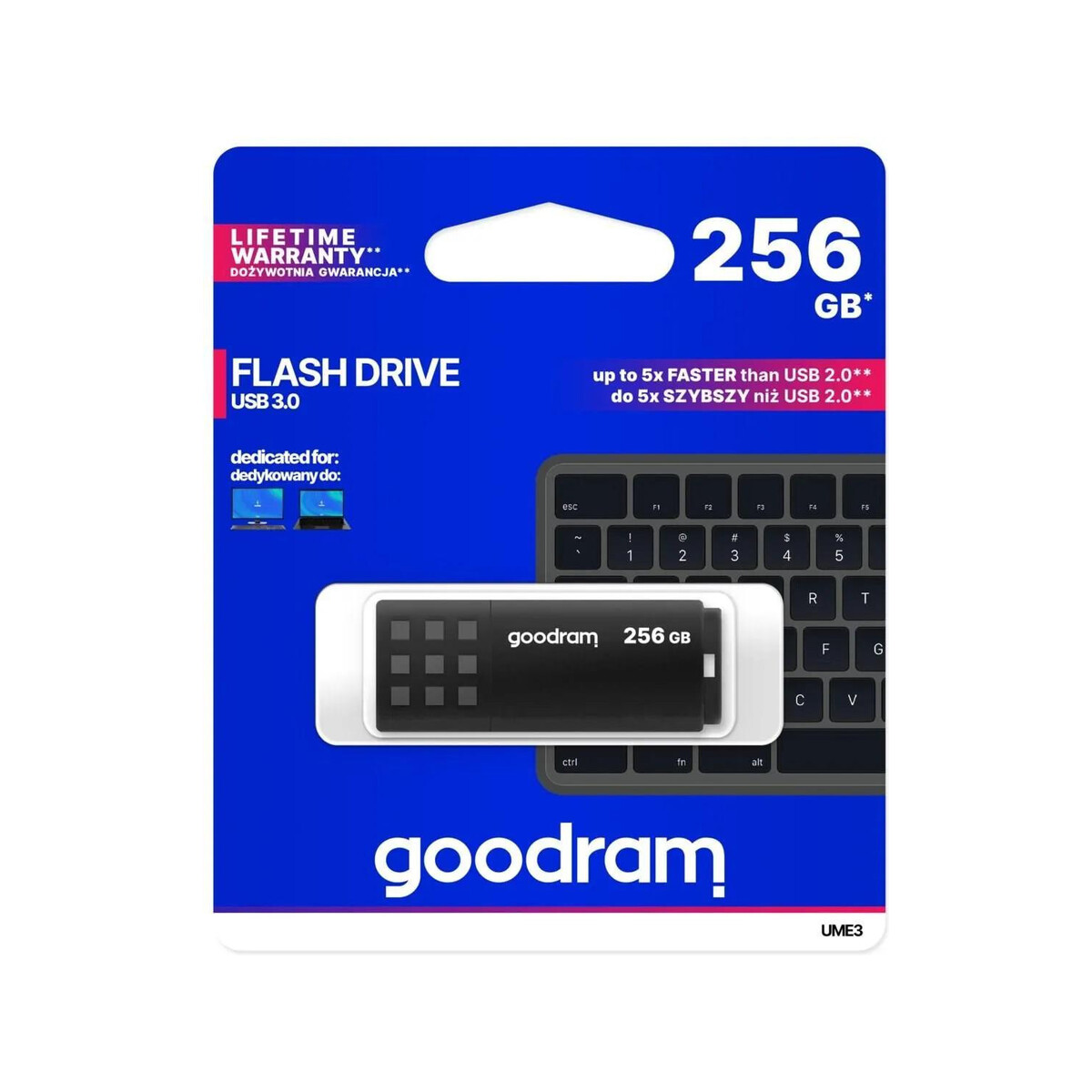 Pendrive Goodram UME3 256GB USB 3.0 Czarny
