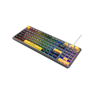 Klawiatura przewodowa Rampage CYCLONE KNOB RGB 90%