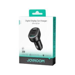 Ładowarka samochodowa Joyroom JR-CCD04 30W 4A 2x USB-C 1x USB-A PD QC 3.0