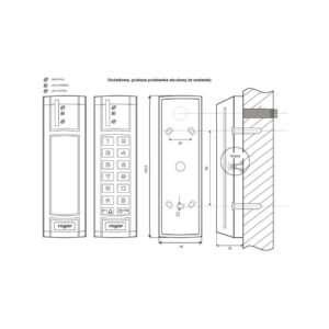 Czytnik zbliżeniowy ROGER PRT12EM