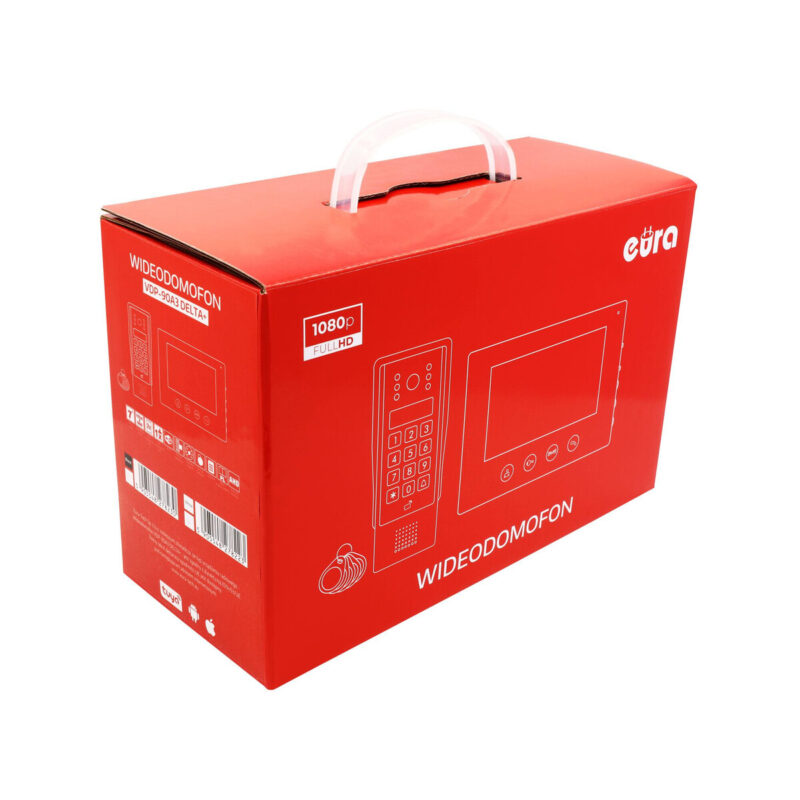 WIDEODOMOFON EURA VDP-90A3 DELTA + biały monitor TUYA