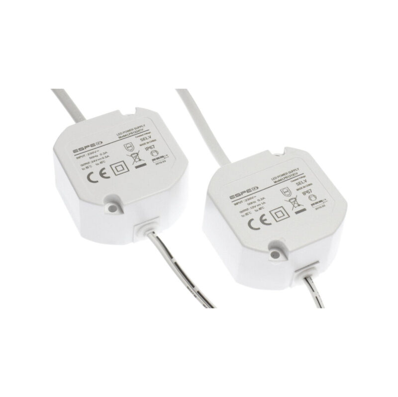 ZASILACZ DOPUSZKOWY ESPE LP-1212-211 12V 1A 12 W IP67 5.5 / 2.1 mm