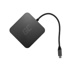 Hub USB 6w1 Green Cell USB-C AK61