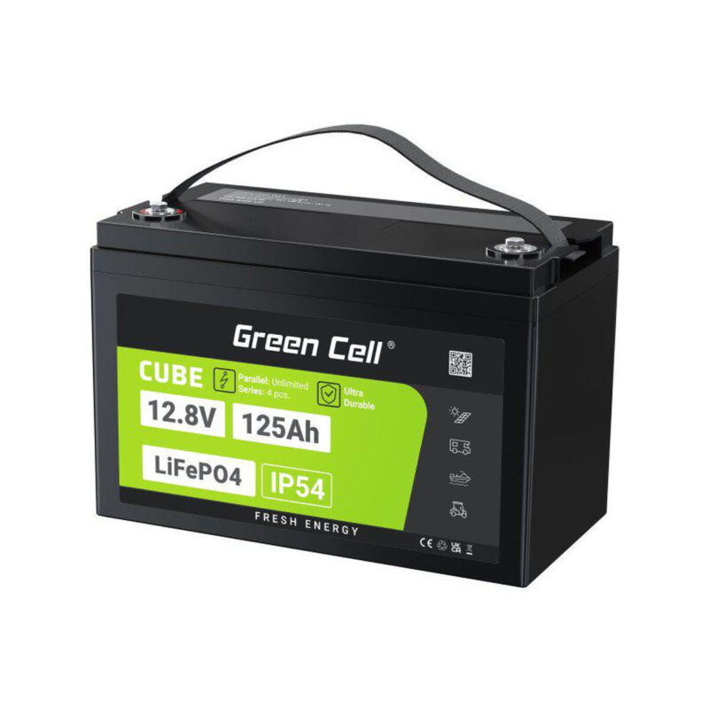 AKUMULATOR LITOWO-ŻELAZOWO-FOSFORANOWY LiFePO4 Green Cell Cube 12.8V 125Ah LFPGC12V125AH