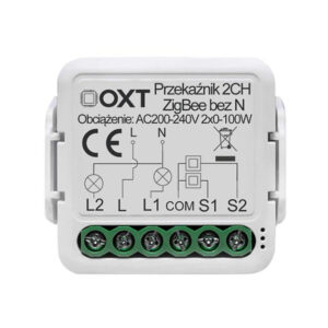 Moduł OXT mini przekaźnik 2 obw. bez N ZigBee TUYA