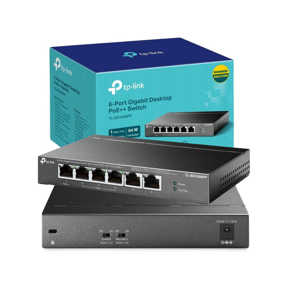 SWITCH TP-LINK TL-SG1006PP (PoE++)