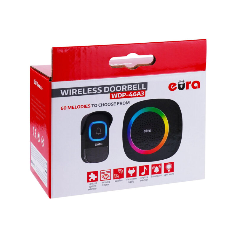 Dzwonek bezprzewodowy EURA WDP-46A3 czarny