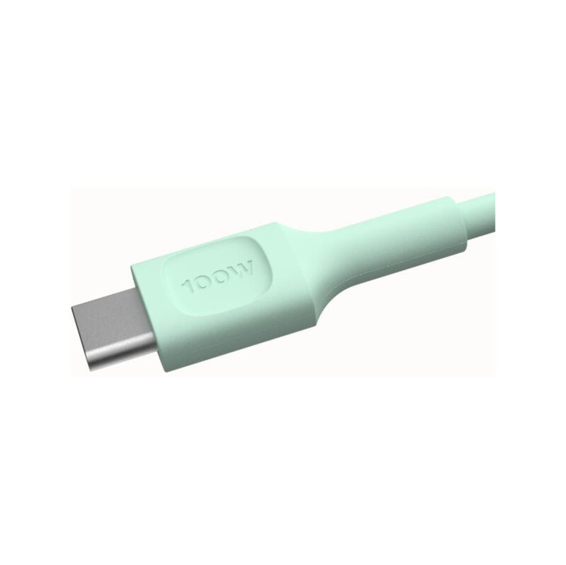 KABEL USB-C / USB-C Greencell PowerFlex 120cm PD 100W zielony silikonowy
