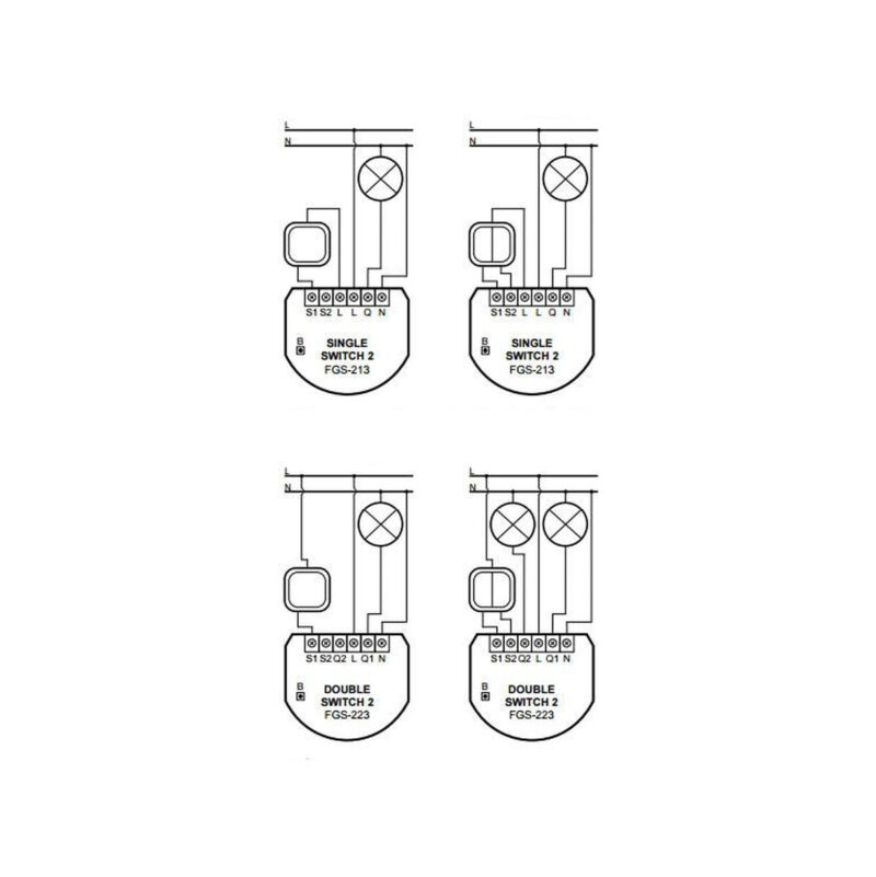 Moduł przekaźnikowy Single Switch 2 FIBARO FGS-213