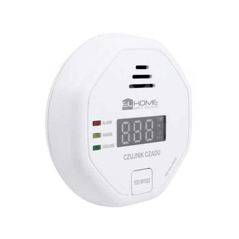 Czujnik czadu El Home CD-92B8 wolnostojący, wyswietlacz LCD, 3 lata gwarancji