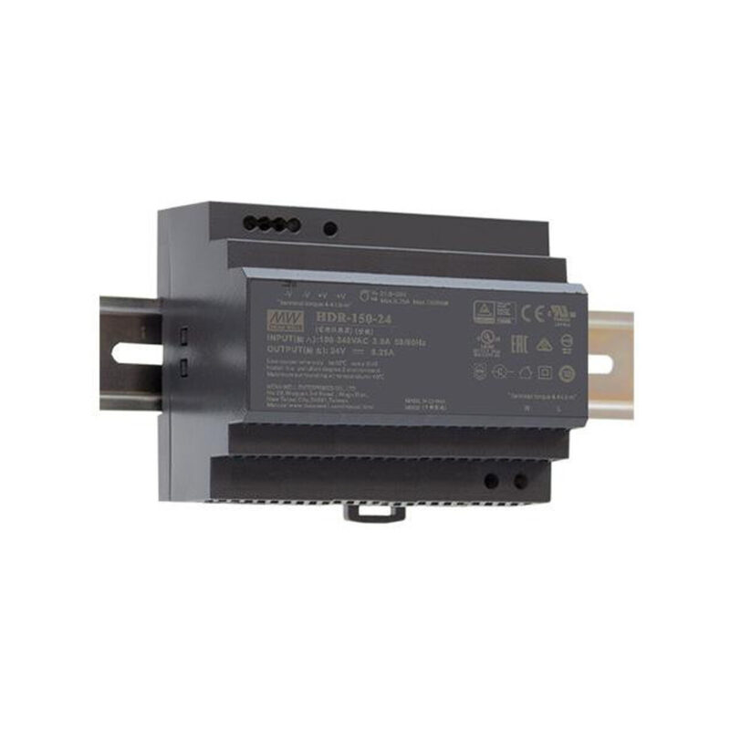 ZASILACZ IMPULSOWY NA SZYNĘ DIN MEAN WELL HDR-150-12 12V/150W/11.3A